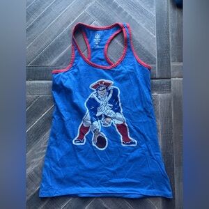 NFL New England Patriots Women's Tank Top with Vintage Pat the Patriot logo - XS